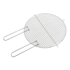 BARBECOOK Barbecook BC-ACC-7459 rozsdamentes acél sütőrács, 50cm átmérő