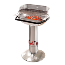 BARBECOOK Loewy 55 rozsdamentes acél faszenes grill 55x33x101cm (BC-CHA-1004) grillsütő