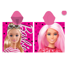  Barbie 100% pamut poncsó - 55x110 cm babatörülköző, kifogó