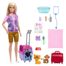 Barbie baba állatmentő - szőke barbie baba