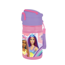 Barbie Barbie műanyag kulacs akasztóval 350 ml kulacs, kulacstartó