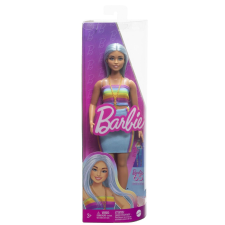 BARBIE DIVATBABA PLATINA KÉK HAJJAL ÉS SPORTOS FELSŐVEL baba