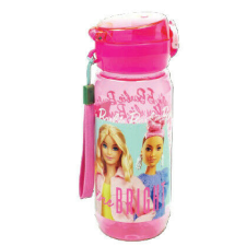 Barbie Shine Bright műanyag kulacs akasztóval 600 ml kulacs, kulacstartó