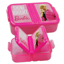  Barbie Shine Bright több rekeszes uzsonnás doboz, szendvicsdoboz babaétkészlet