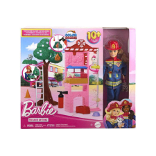 Barbie: Tuzoltó állomás játékszett - Mattel baba