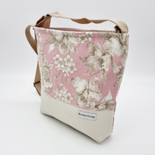 BarbieyDesign Lovely Női Oldaltáska (Mályva virágos) kézitáska és bőrönd