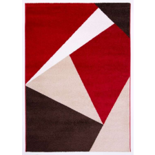 Barcelona E198_FMA42 piros-bézs geometriai mintás szőnyeg 60x110 cm lakástextília