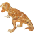 Bard BARD kristályos puzzle, dinoszaurusz T Rex - 1414