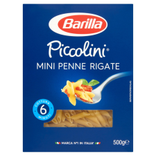  Barilla Piccolini Mini Penne Rigate apró durum száraztészta 500 g tészta