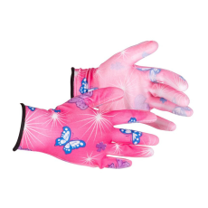 BarkácsVilág Kesztyű kerti 8/M női pink lepkés