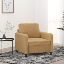  barna bársony kanapéfotel 60 cm bútor