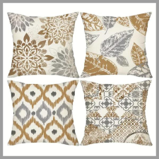  Barna Díszpárnahuzatok, 4db, 45cm*45cm 601099558999594 lakástextília