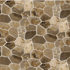  Barna és szürke rombuszos kőfaltapéta, 400 x 250 cm tapéta, díszléc és más dekoráció