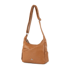  Barna Női Műbőr Sokzsebes Oldaltáska kézitáska és bőrönd