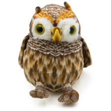  Barna plüss bagoly, 20 cm plüssfigura