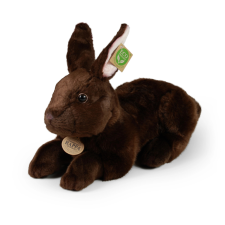 Barna plüss nyuszi fekvő 36 cm eco-friendly plüssfigura