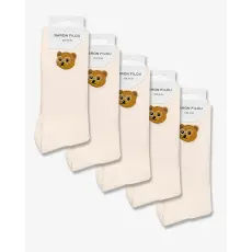 Baron Filou SS25 5-Pack Baron Filou Socks - Pearl White
