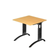  Baron Mittis állítható magasságú irodai asztal, 80 x 80 x 65 - 85 cm, egyenes kivitel