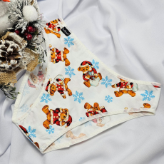 Barones KARÁCSONYI pamut bugyi fehér maci mintás M