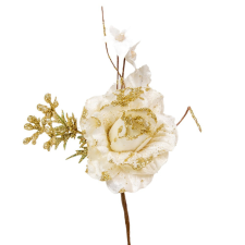  Bársony rózsa pick glitteres 20cm dekorációs kellék