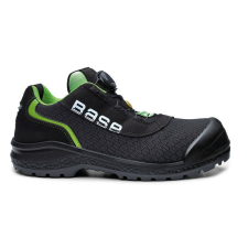 Base Be-Ready munkavédelmi cipő S1P ESD SRC (fekete/zöld, 36) munkavédelmi cipő