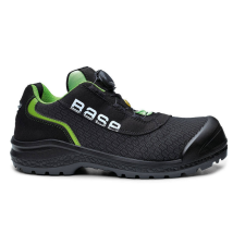 Base Be-Ready munkavédelmi cipő S1P ESD SRC (fekete/zöld, 46) munkavédelmi cipő