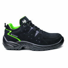 Base Harlem munkavédelmi cipő S1P SRC (fekete/zöld, 40)