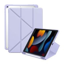 Baseus Apple iPad 10.2 (2019 / 2020 / 2021), mappa tok, Apple Pencil tartóval, Origami Smart Case, Baseus Minimalist, lila tablet tok