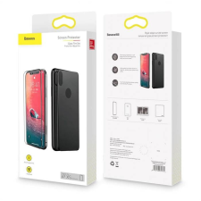 Baseus Apple iPhone XS Max Baseus Front+Back Üvegfólia Set - Fekete mobiltelefon kellék