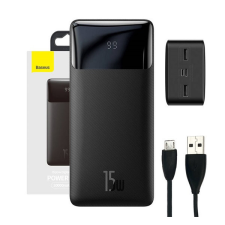 Baseus Bipow Powerbank, 30000mAh,15W, fekete power bank