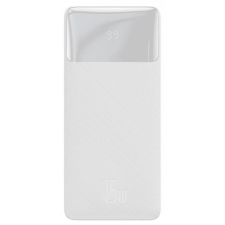 Baseus Bipow powerbank with display 30000mAh 15W white (Overseas Edition) + USB-A - Micro USB cable 0.25m white (PPBD050202) power bank