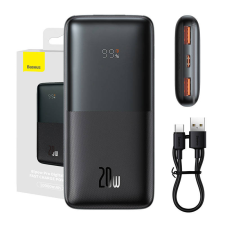 Baseus Bipow Pro Powerbank, 10000mAh, 2xUSB, USB-C, 20W (fekete) power bank