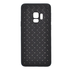 Baseus BV szilikon telefonvédő (fonott minta) FEKETE [Samsung Galaxy S9 (SM-G960)] tok és táska