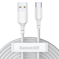 Baseus CABLEL USB type-c C 2,4a egyszerű bölcsesség Tzcalzj-02 1,5 méter fehér 2 db készletben kábel és adapter