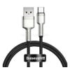 Baseus CAFULE adatkábel (USB - Type-C, 66W, gyorstöltő, 100cm, törésgátló) FEKETE (CAKF000101)