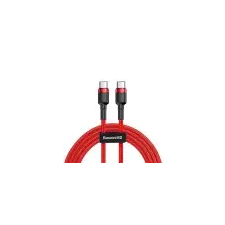 Baseus Cafule kábel USB-C / USB-C 60W QC 3.0 1m, piros kábel és adapter
