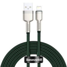 Baseus Cafule Series Metal Data Cable USB-A apa 2.0 - Lightning apa Adat és töltőkábel - Zöld (2m) kábel és adapter