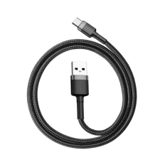 Baseus Cafule USB-A - Type-C adatkábel, 0,5m, szürke/fekete kábel és adapter