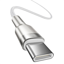 Baseus Cafule USB-C-USB-C kábel, 100 W, 1 m (fehér) kábel és adapter