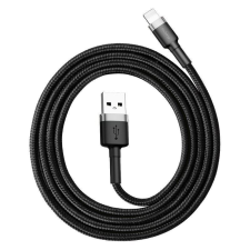 Baseus Cafule USB-Lightning töltőkábel 1m szürke-fekete (CALKLF-BG1) kábel és adapter