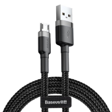 Baseus Cafule USB-Micro - USB-A kábel 2m szürke-fekete (CAMKLF-CG1) kábel és adapter