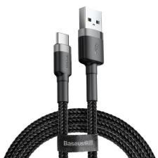 Baseus Cafule USB-USB-C töltőkábel 3A, 0.5m, szürke-fekete (CATKLF-AG1) kábel és adapter