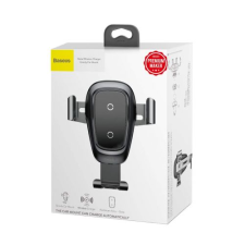 Baseus Car Mount Wireless Charger Metal Gravity Tarnish (WXYL-B0A) (WXYL-B0A) mobiltelefon kellék