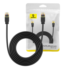 Baseus Cat7 Patch kábel 3m - Fekete kábel és adapter