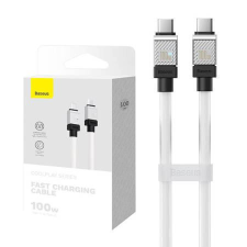 Baseus CoolPlay USB-C - USB-C kábel 100W 1m fehér (CAKW000202) kábel és adapter