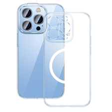 Baseus Crystal iPhone 14 Pro Max Átlátszó mágneses tok és üvegfólia mobiltelefon kellék