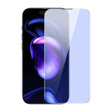  Baseus Crystal iPhone 14 Pro Max Üvegfólia kékfény-szűrővel és porálló bevonattal, 0.3 mm (2 db) mobiltelefon kellék