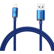  Baseus Crystal Shine USB a Lightning 2.4A 1.2m Blue kábel és adapter