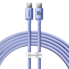 Baseus Crystal Shine USB-C-USB-C kábel, 100W, 2m (ibolya (CAJY000705) (CAJY000705) kábel és adapter