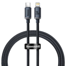 Baseus Crystal USB-C - Lightning kábel 20W PD 1.2m fekete (CAJY000201) (CAJY000201) kábel és adapter